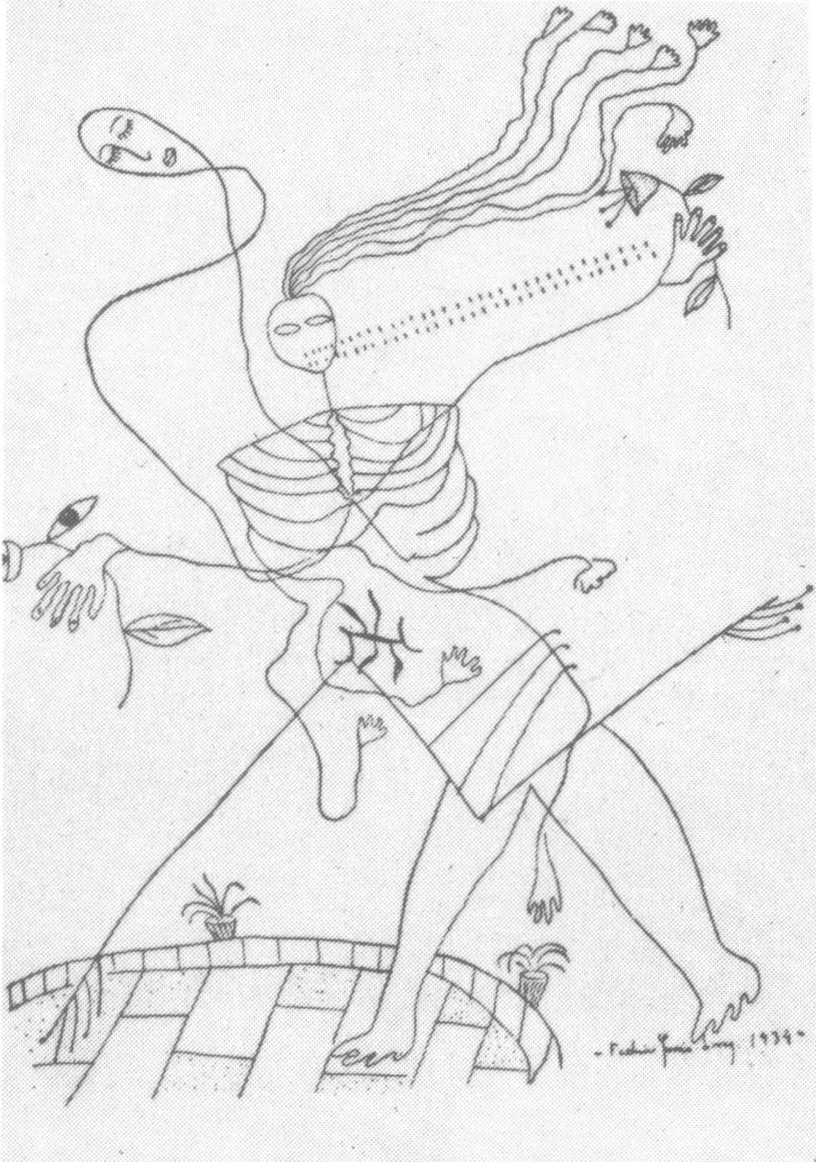 Смерть. Рисунок Гарсиа Лорки Смерть. Рисунок Гарсиа Лорки