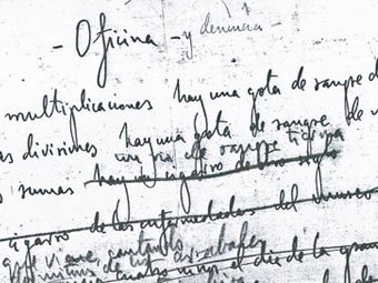 В Америке нашли рукопись стихотворения Гарсиа Лорки В Америке нашли рукопись стихотворения Гарсиа Лорки